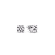 Round Natural Diamond Stud Earring
